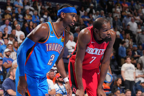 NBA揭幕战：双加时！雷霆125-124险胜火箭