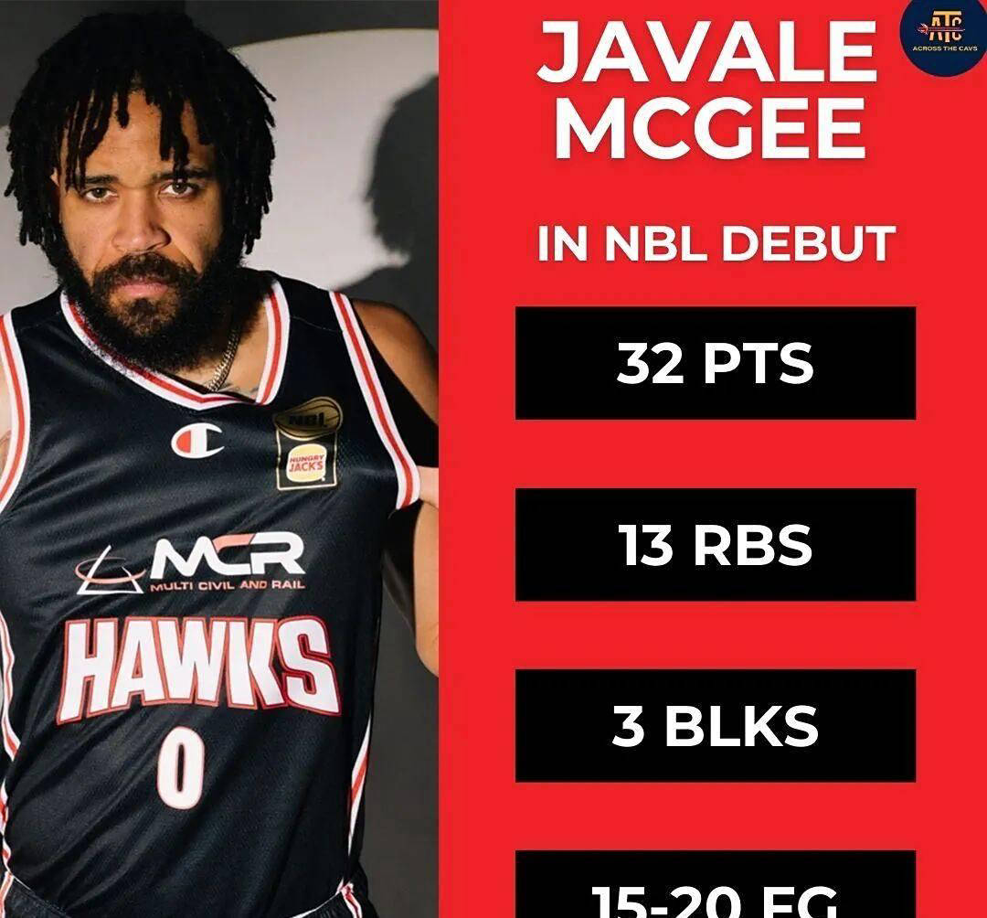 NBL首秀惊艳！前NBA总冠军中锋麦基狂砍32分13篮板3盖帽